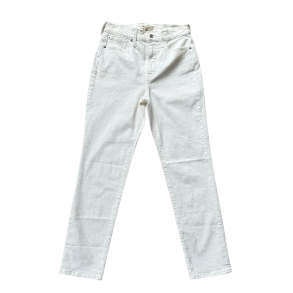 Madewell White Mid-Rose Perfect Vintage Straight Jeans Size 26